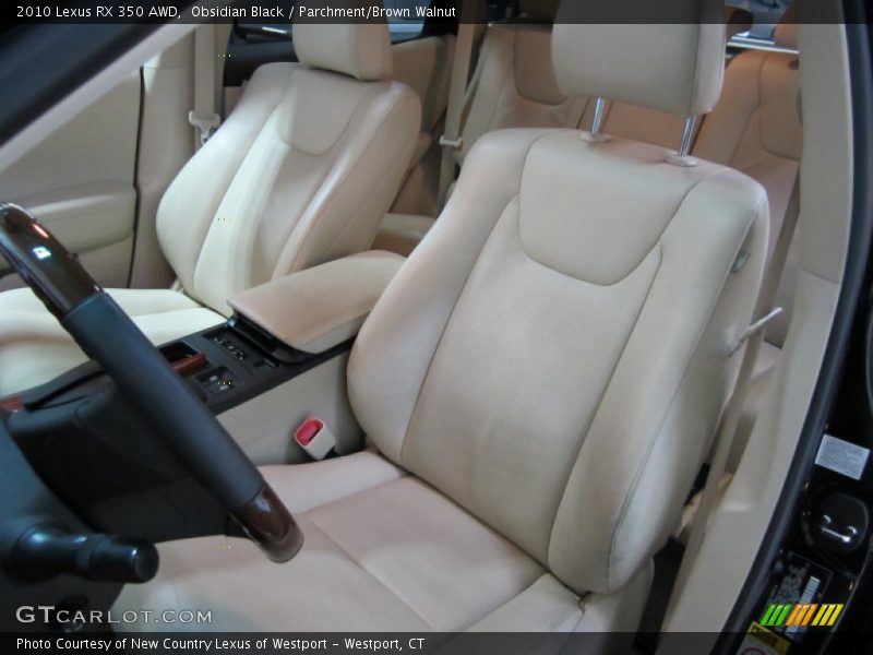Obsidian Black / Parchment/Brown Walnut 2010 Lexus RX 350 AWD