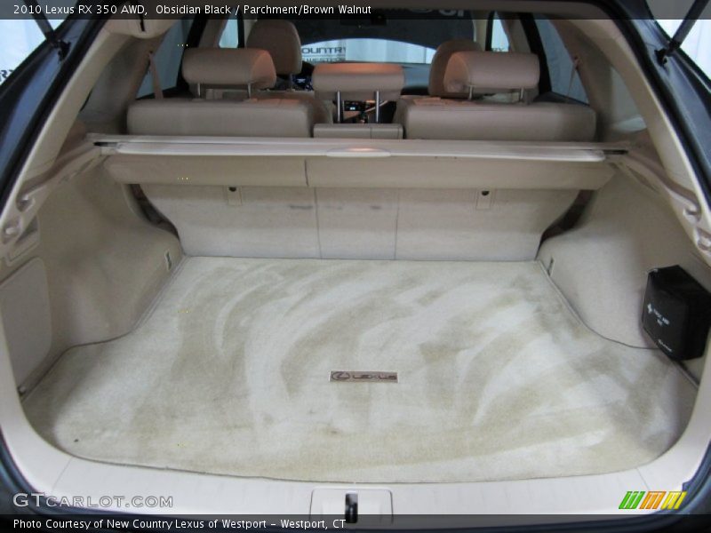 Obsidian Black / Parchment/Brown Walnut 2010 Lexus RX 350 AWD