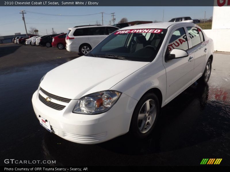 Summit White / Ebony 2010 Chevrolet Cobalt LT Sedan