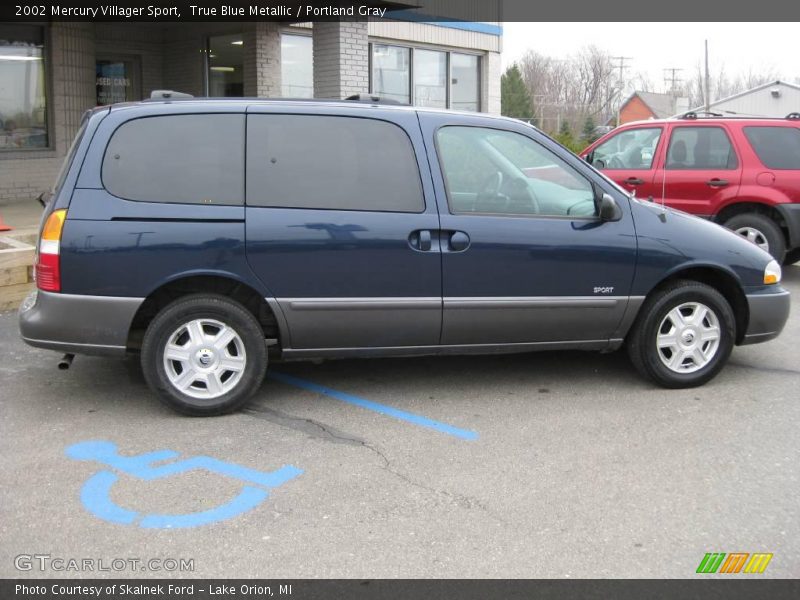 True Blue Metallic / Portland Gray 2002 Mercury Villager Sport