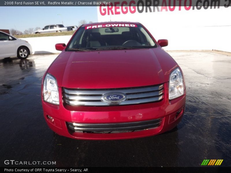 Redfire Metallic / Charcoal Black/Red 2008 Ford Fusion SE V6