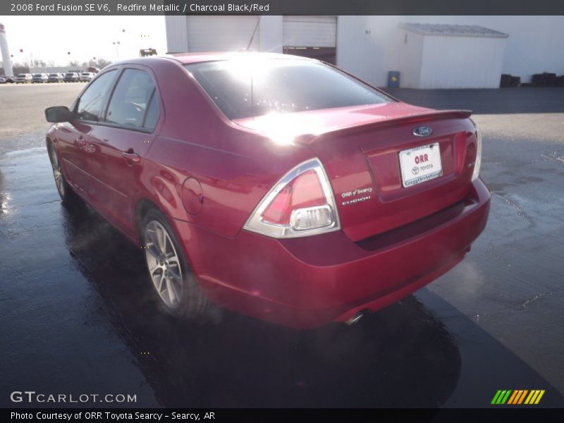 Redfire Metallic / Charcoal Black/Red 2008 Ford Fusion SE V6