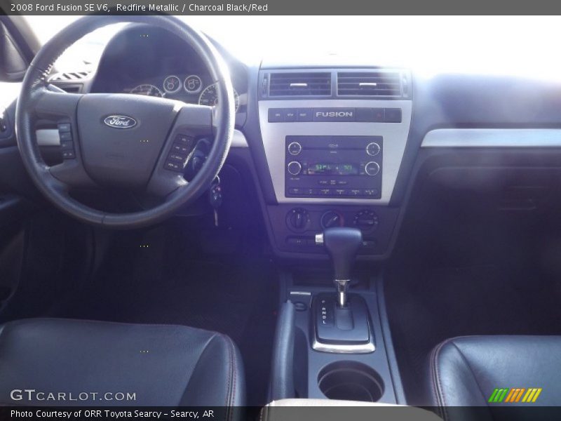 Redfire Metallic / Charcoal Black/Red 2008 Ford Fusion SE V6