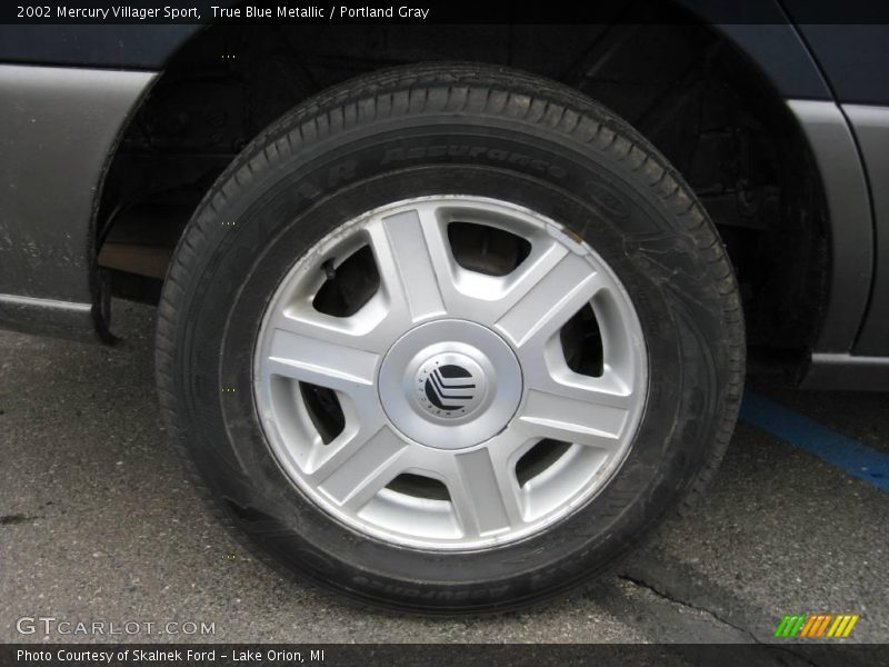 True Blue Metallic / Portland Gray 2002 Mercury Villager Sport