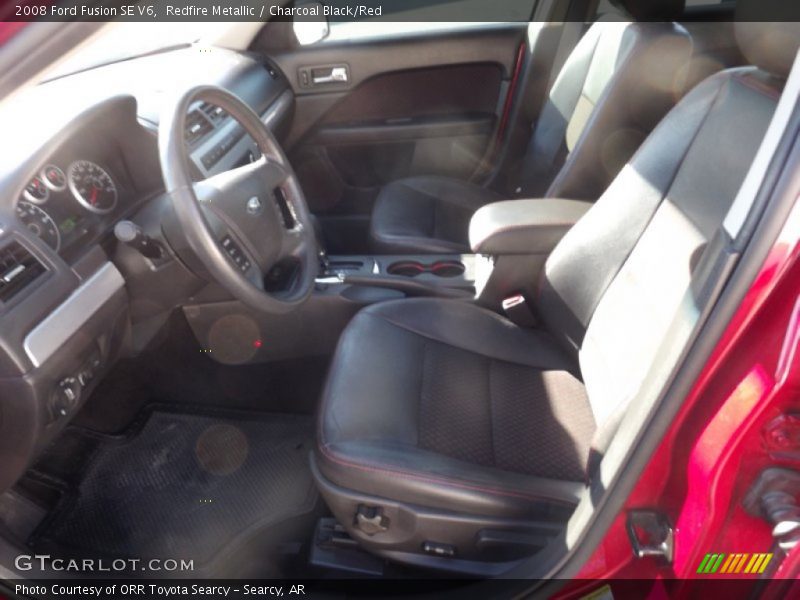 Redfire Metallic / Charcoal Black/Red 2008 Ford Fusion SE V6