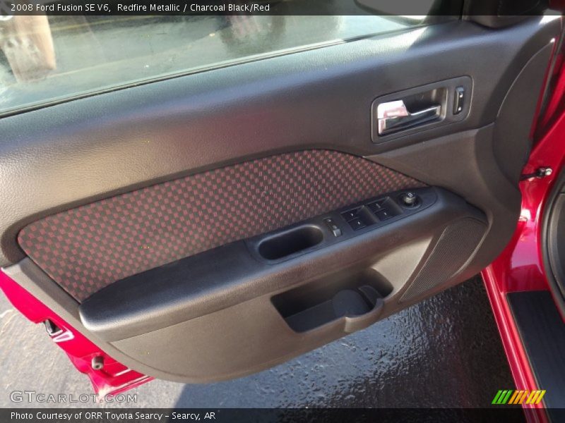 Redfire Metallic / Charcoal Black/Red 2008 Ford Fusion SE V6
