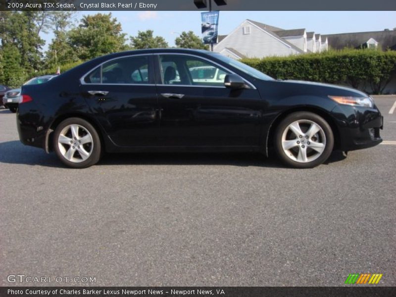 Crystal Black Pearl / Ebony 2009 Acura TSX Sedan