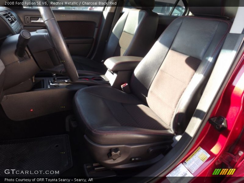 Redfire Metallic / Charcoal Black/Red 2008 Ford Fusion SE V6