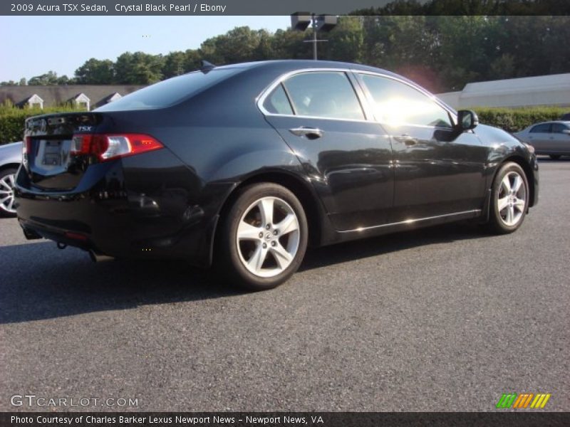 Crystal Black Pearl / Ebony 2009 Acura TSX Sedan