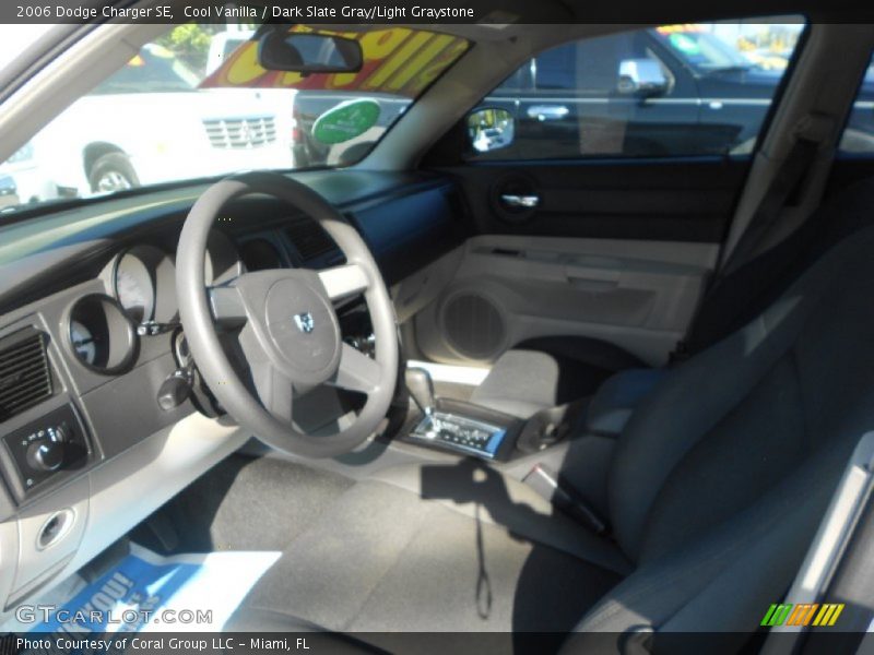 Cool Vanilla / Dark Slate Gray/Light Graystone 2006 Dodge Charger SE