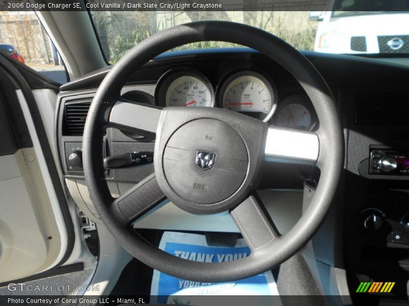 Cool Vanilla / Dark Slate Gray/Light Graystone 2006 Dodge Charger SE