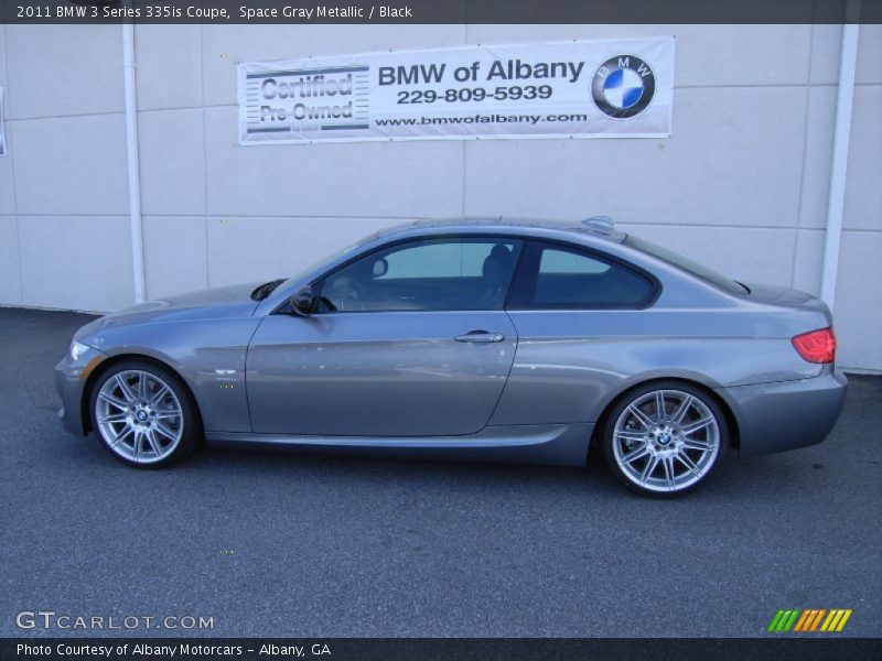 Space Gray Metallic / Black 2011 BMW 3 Series 335is Coupe