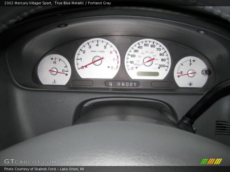 True Blue Metallic / Portland Gray 2002 Mercury Villager Sport