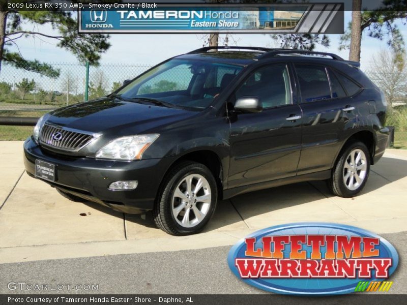 Smokey Granite / Black 2009 Lexus RX 350 AWD