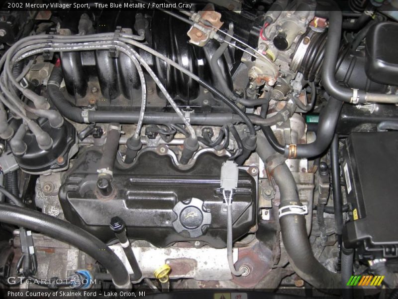 True Blue Metallic / Portland Gray 2002 Mercury Villager Sport