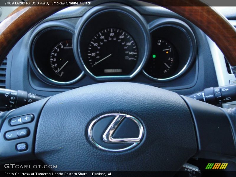 Smokey Granite / Black 2009 Lexus RX 350 AWD