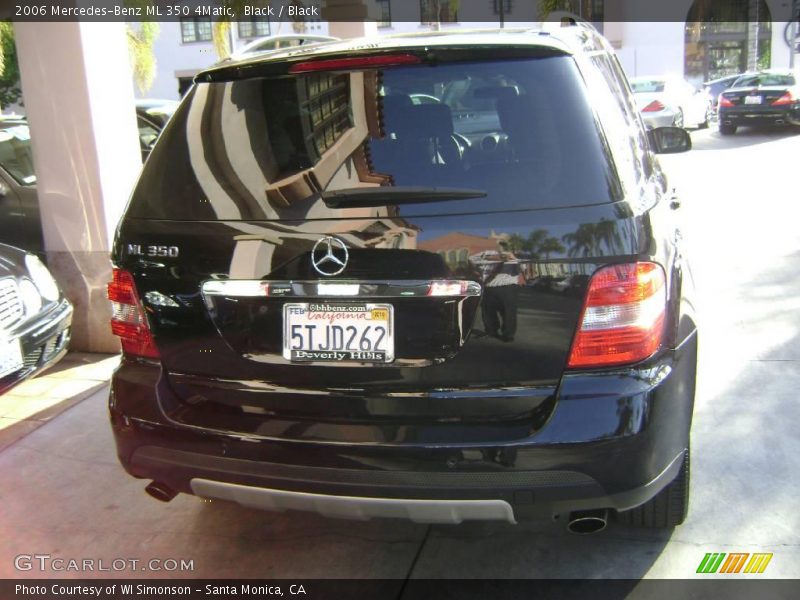 Black / Black 2006 Mercedes-Benz ML 350 4Matic