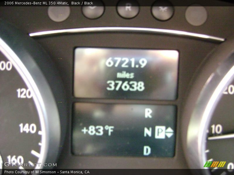 Black / Black 2006 Mercedes-Benz ML 350 4Matic