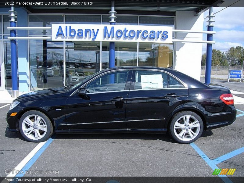 Black / Black 2012 Mercedes-Benz E 350 Sedan