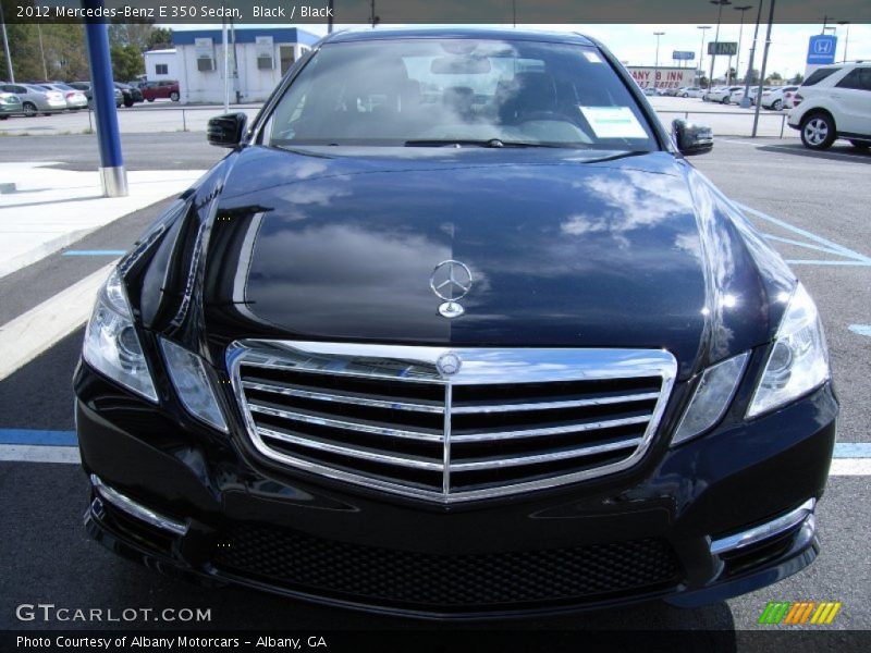 Black / Black 2012 Mercedes-Benz E 350 Sedan