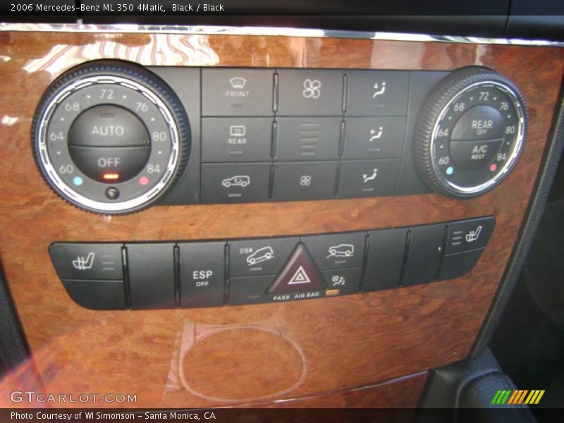 Black / Black 2006 Mercedes-Benz ML 350 4Matic