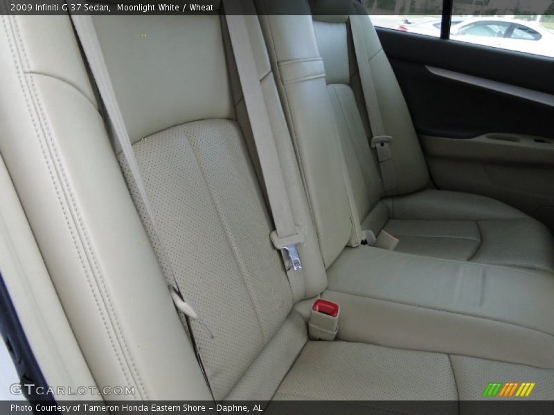 Moonlight White / Wheat 2009 Infiniti G 37 Sedan