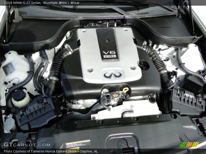 Moonlight White / Wheat 2009 Infiniti G 37 Sedan