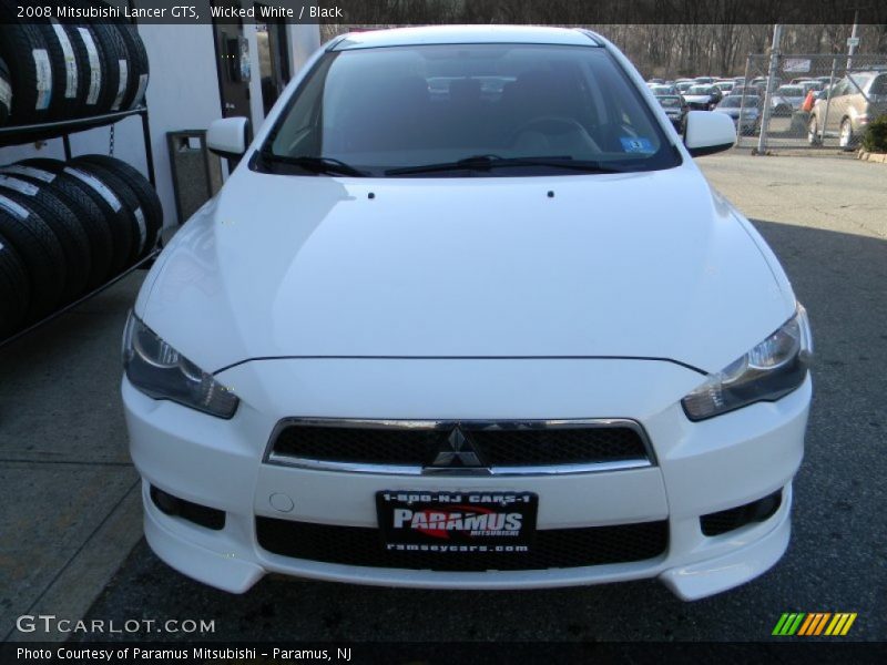 Wicked White / Black 2008 Mitsubishi Lancer GTS