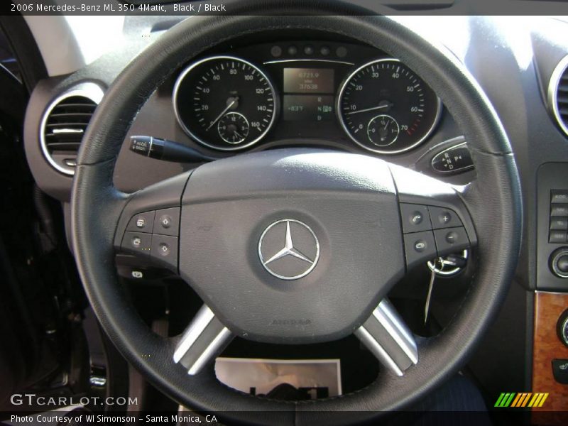 Black / Black 2006 Mercedes-Benz ML 350 4Matic