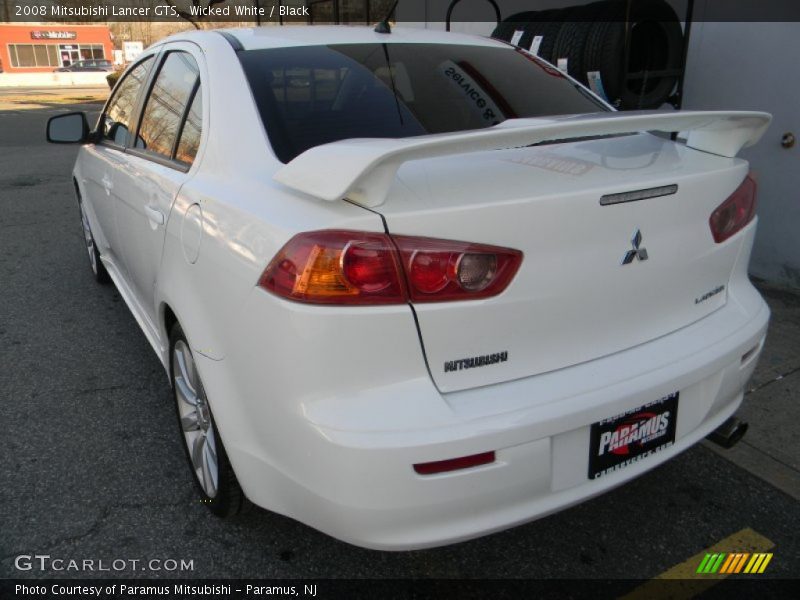 Wicked White / Black 2008 Mitsubishi Lancer GTS