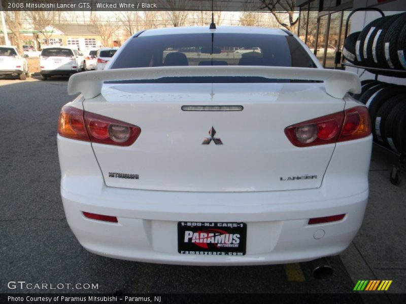 Wicked White / Black 2008 Mitsubishi Lancer GTS