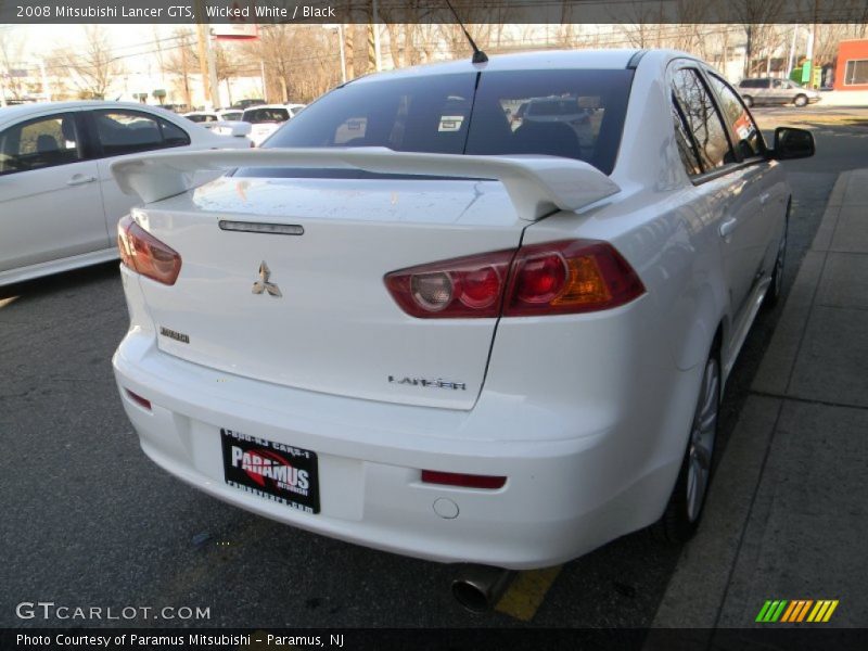 Wicked White / Black 2008 Mitsubishi Lancer GTS