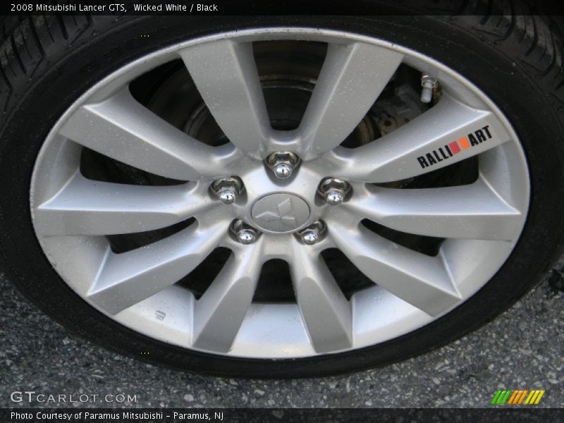 Wicked White / Black 2008 Mitsubishi Lancer GTS