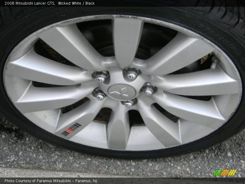 Wicked White / Black 2008 Mitsubishi Lancer GTS