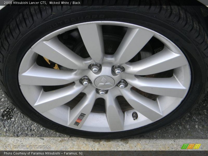 Wicked White / Black 2008 Mitsubishi Lancer GTS