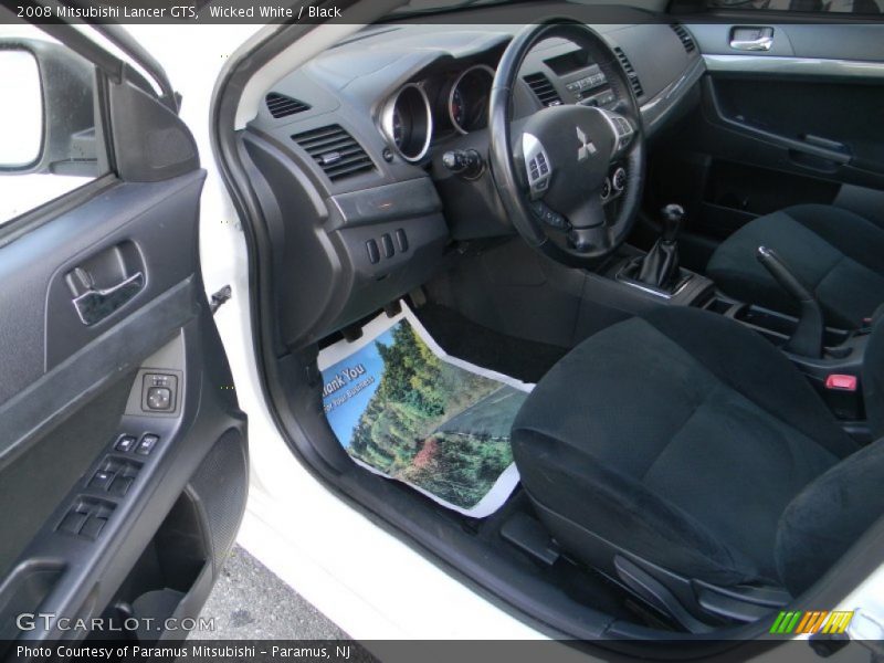 Wicked White / Black 2008 Mitsubishi Lancer GTS