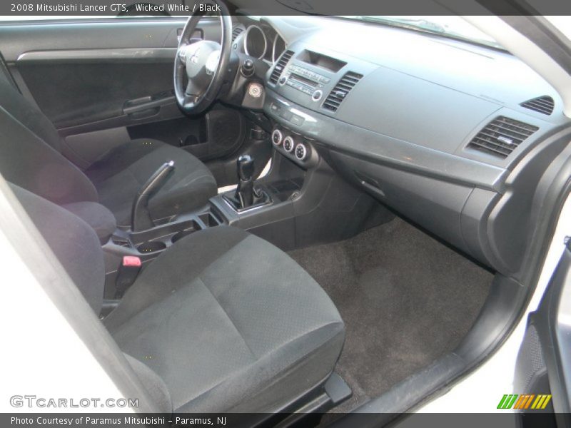 Wicked White / Black 2008 Mitsubishi Lancer GTS