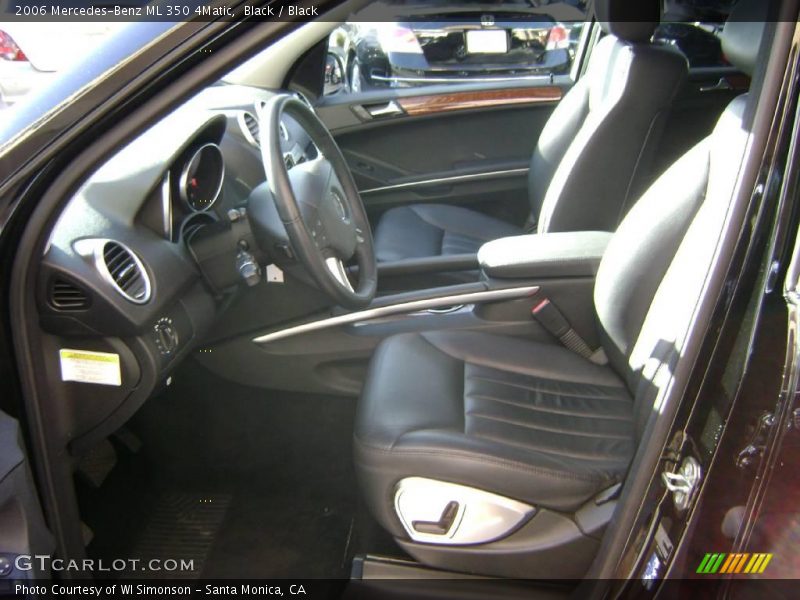 Black / Black 2006 Mercedes-Benz ML 350 4Matic