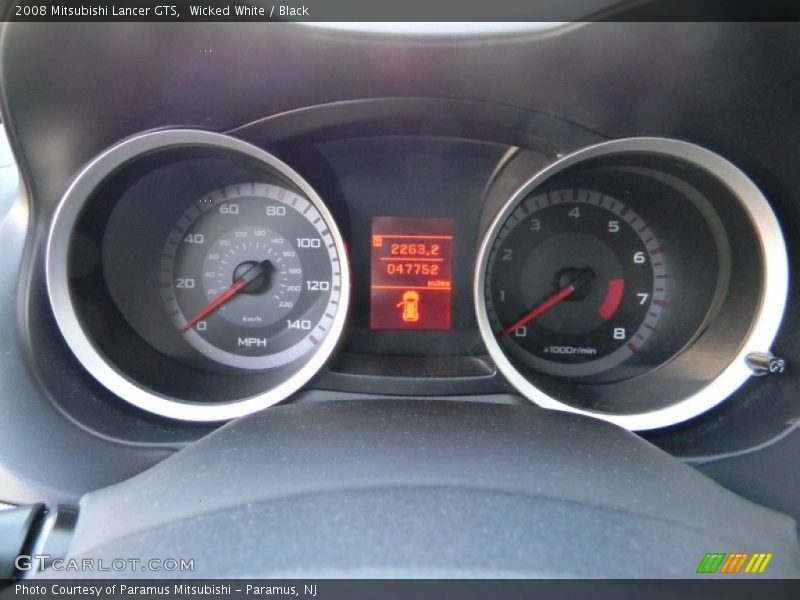 Wicked White / Black 2008 Mitsubishi Lancer GTS