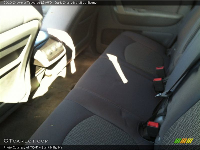 Dark Cherry Metallic / Ebony 2010 Chevrolet Traverse LS AWD