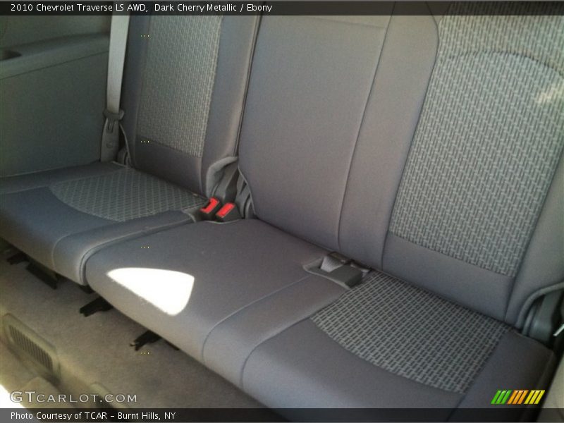 Dark Cherry Metallic / Ebony 2010 Chevrolet Traverse LS AWD