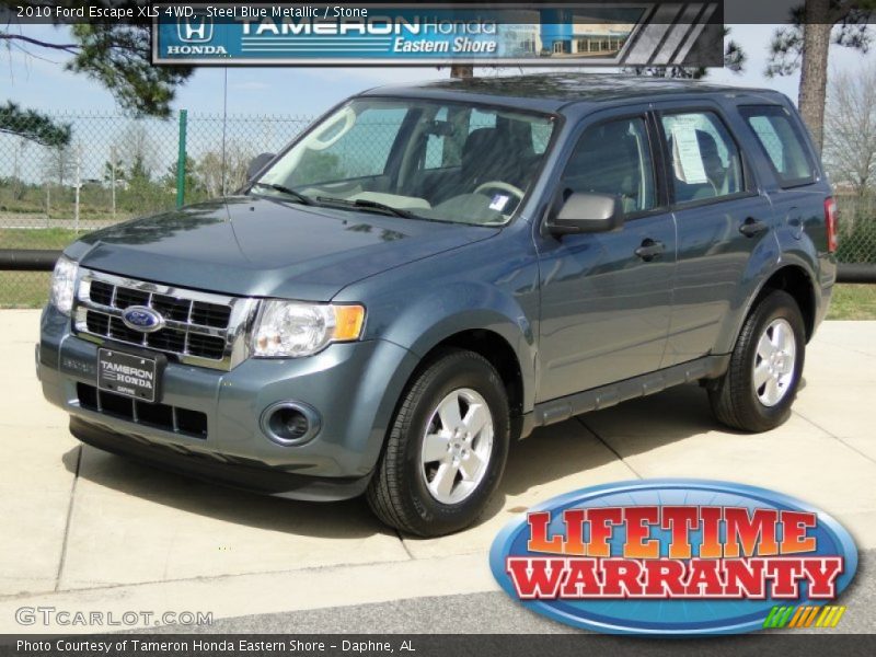 Steel Blue Metallic / Stone 2010 Ford Escape XLS 4WD