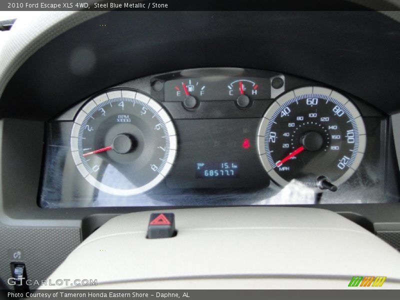 Steel Blue Metallic / Stone 2010 Ford Escape XLS 4WD