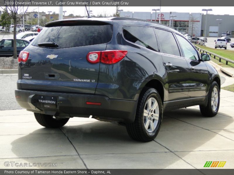 Cyber Gray Metallic / Dark Gray/Light Gray 2009 Chevrolet Traverse LT
