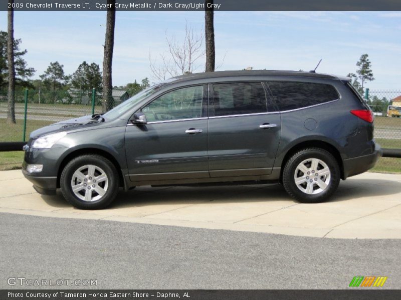 Cyber Gray Metallic / Dark Gray/Light Gray 2009 Chevrolet Traverse LT