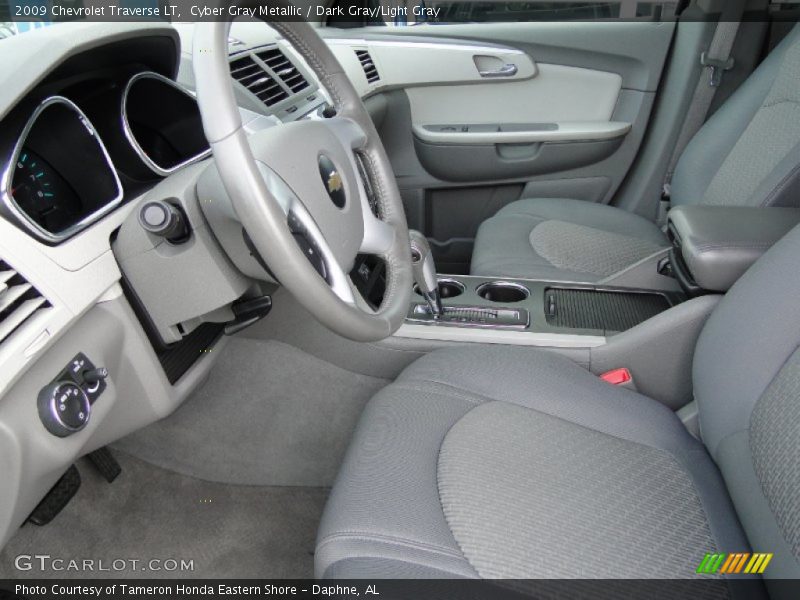 Cyber Gray Metallic / Dark Gray/Light Gray 2009 Chevrolet Traverse LT