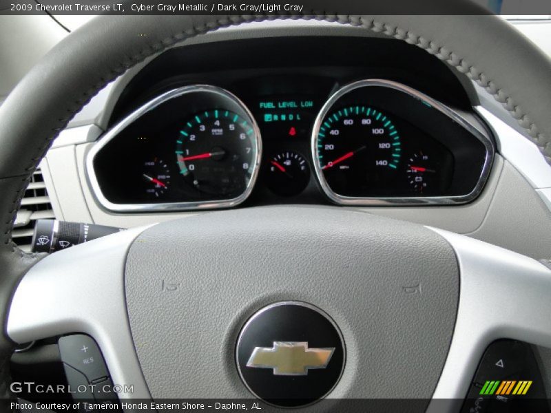 Cyber Gray Metallic / Dark Gray/Light Gray 2009 Chevrolet Traverse LT