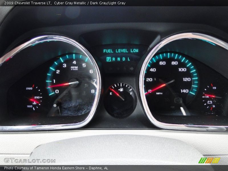 Cyber Gray Metallic / Dark Gray/Light Gray 2009 Chevrolet Traverse LT