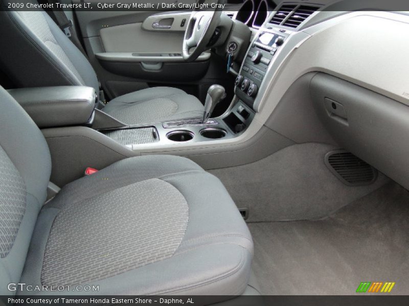 Cyber Gray Metallic / Dark Gray/Light Gray 2009 Chevrolet Traverse LT