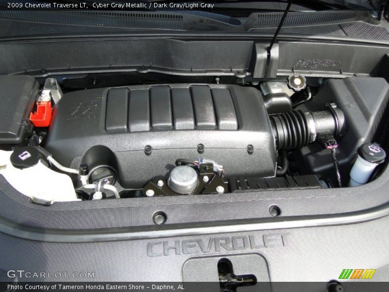 Cyber Gray Metallic / Dark Gray/Light Gray 2009 Chevrolet Traverse LT